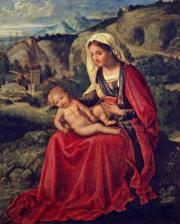 Giorgione: Madonna a gyermekkel (Ermitázs)